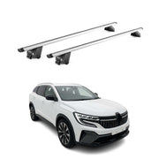 Dachträger für Renault Espace VI 2023-2026 100kg Aluminium Schwarz 2 tlg ABE