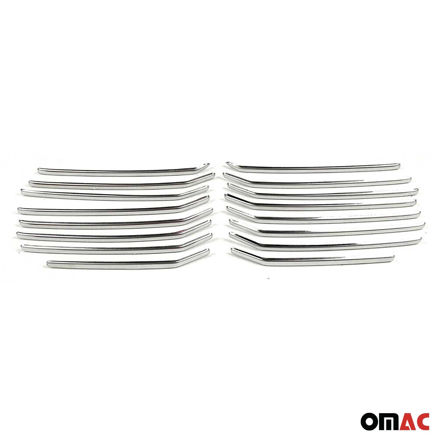Kühlergrill Leisten Grillleisten für Skoda Superb 2015-2019 Edelstahl Chrom 16x