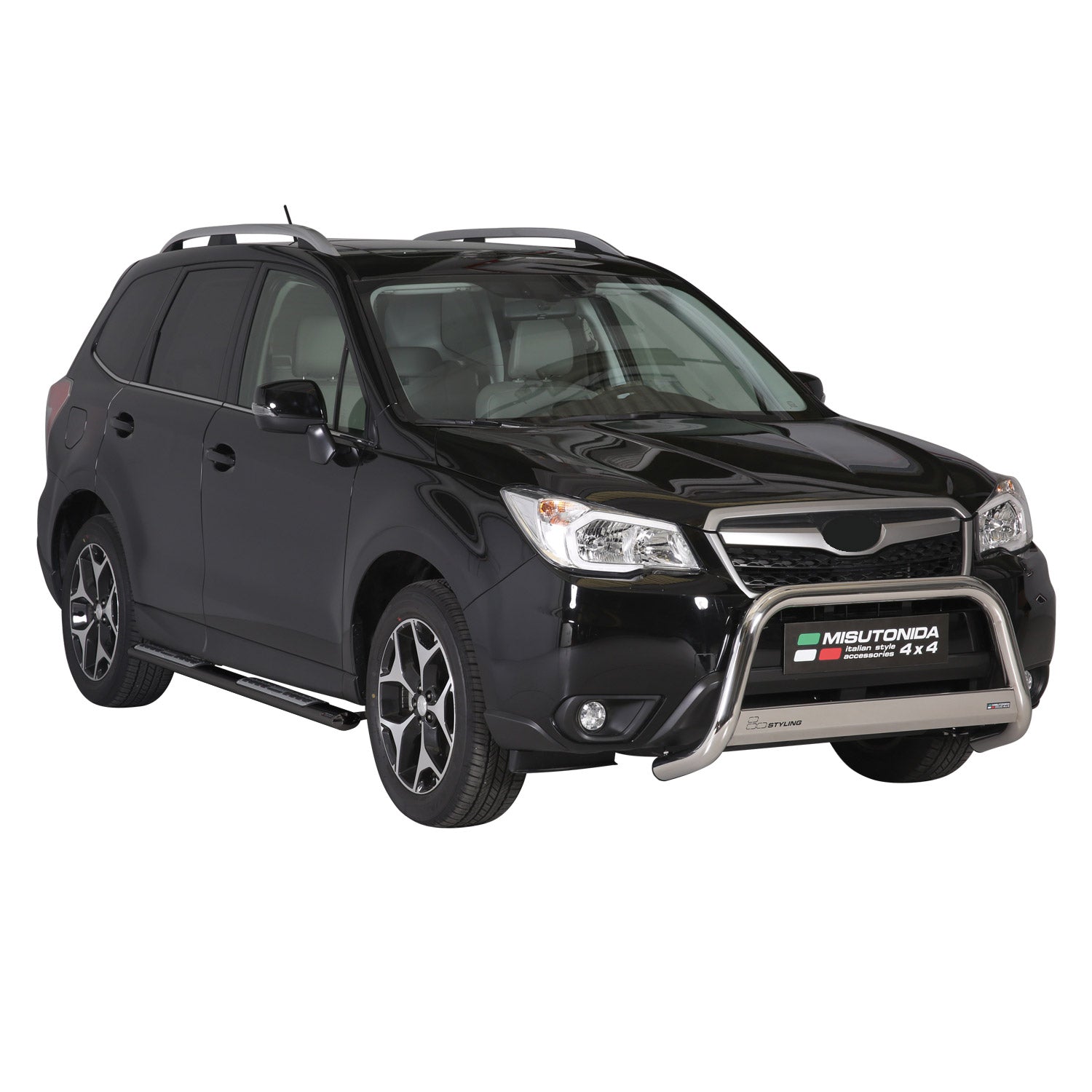 Seitenschweller Schwellerrohre für Subaru Forester IV 2013-2015 Pre-FL Schwarz
