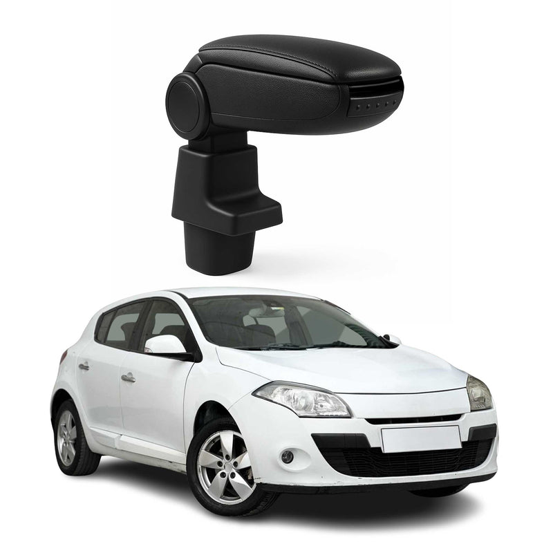 Mittelarmlehne Armlehne für Renault Megane 2008-2015 PU-Leder ABS Schwarz