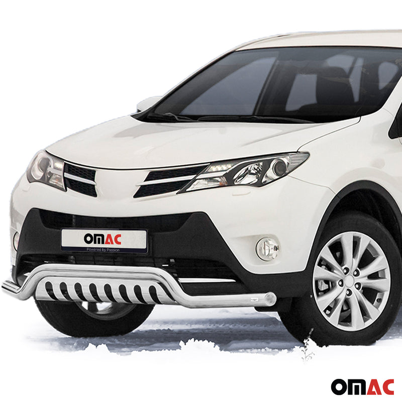 Frontbügel Frontschutzbügel für Toyota RAV4 2013-2015 Edelstahl mit ABE Silber