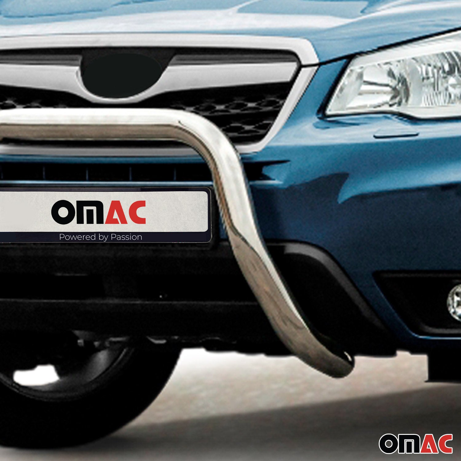 Frontbügel Frontschutzbügel für Subaru Forester IV 2013-2018 ABE Stahl Silber