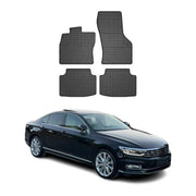OMAC Gummi Fußmatten für VW Passat B8 2015-2023 Automatten Gummi Schwarz 4tlg