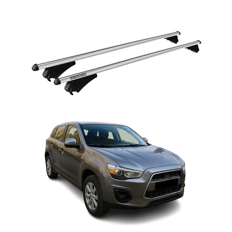Menabo Dachträger für Mitsubishi Outlander Sport 2010-2015 75kg Alu Silber 2tlg