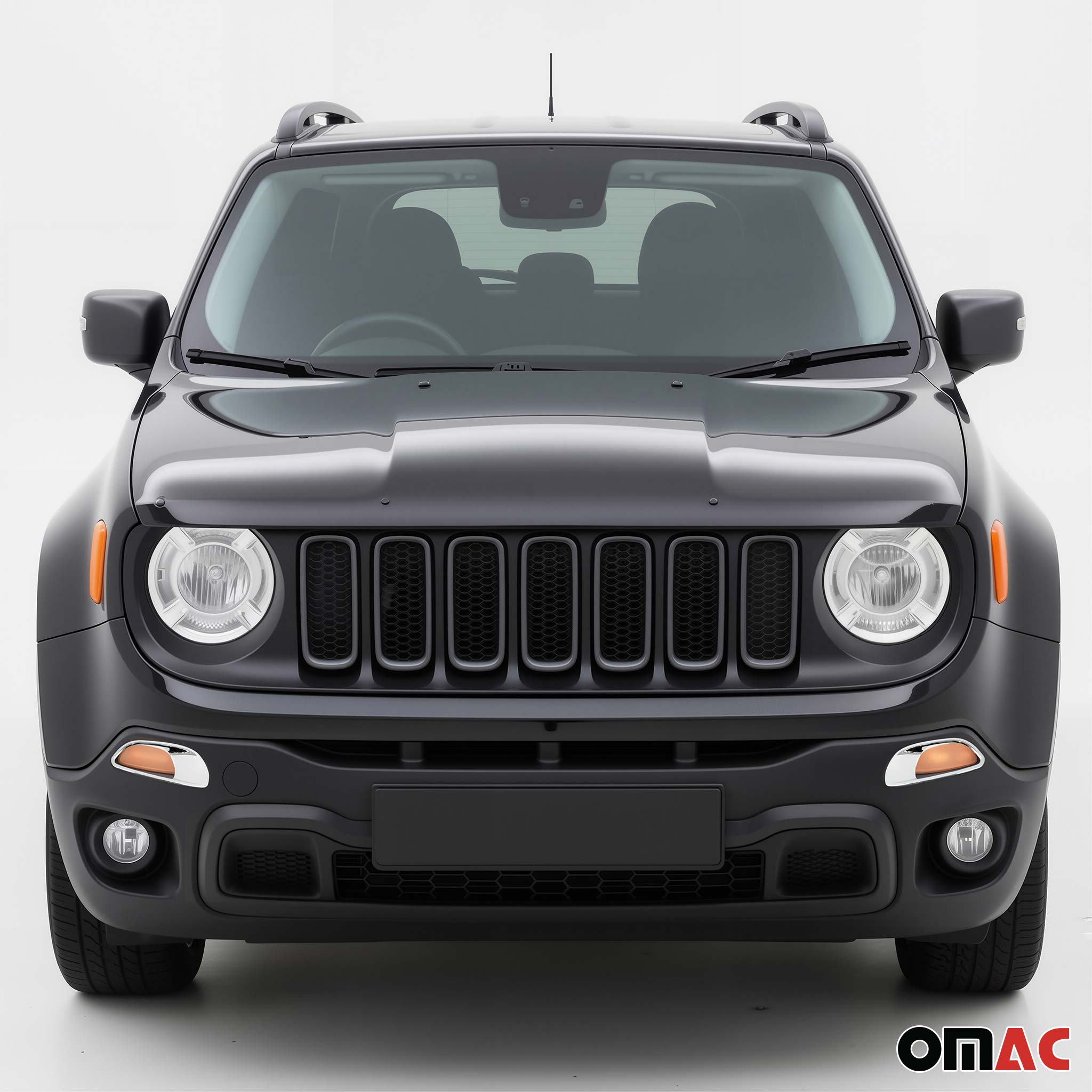 Scheinwerfer Leisten Scheinwerferblende für Jeep Renegade 2014-2024 Chrom ABS 2x