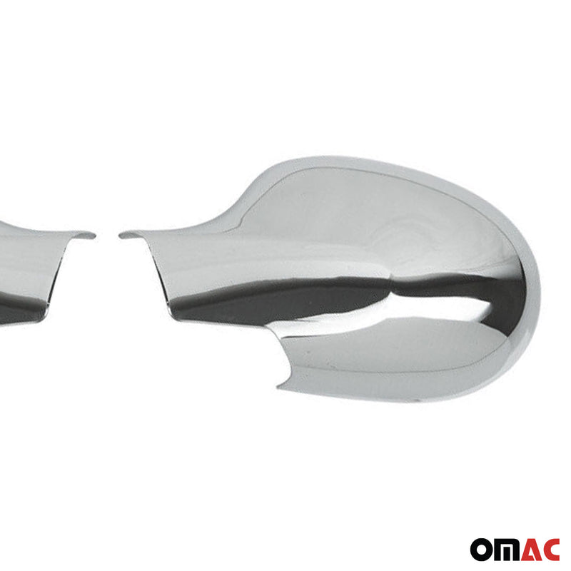 Spiegelkappen Spiegelabdeckung für Renault Thalia 2008-2013 Chrom ABS Silber