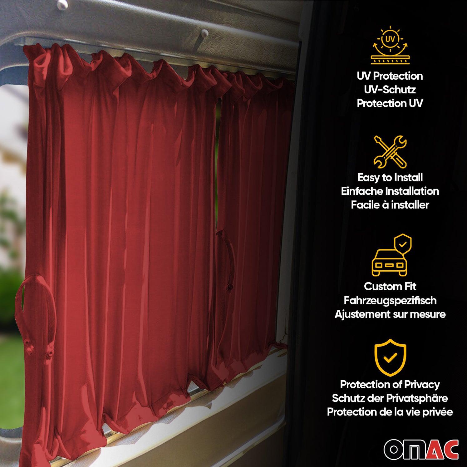 Sun protection curtains CUSTOMMADE curtains for Mercedes Vito W639