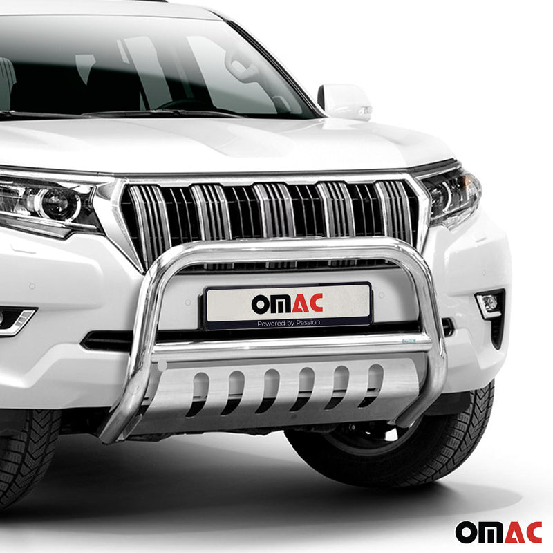 Frontbügelschutz Frontschutzbügel für Toyota Land Cruiser 150 2017-22 ABE Silber