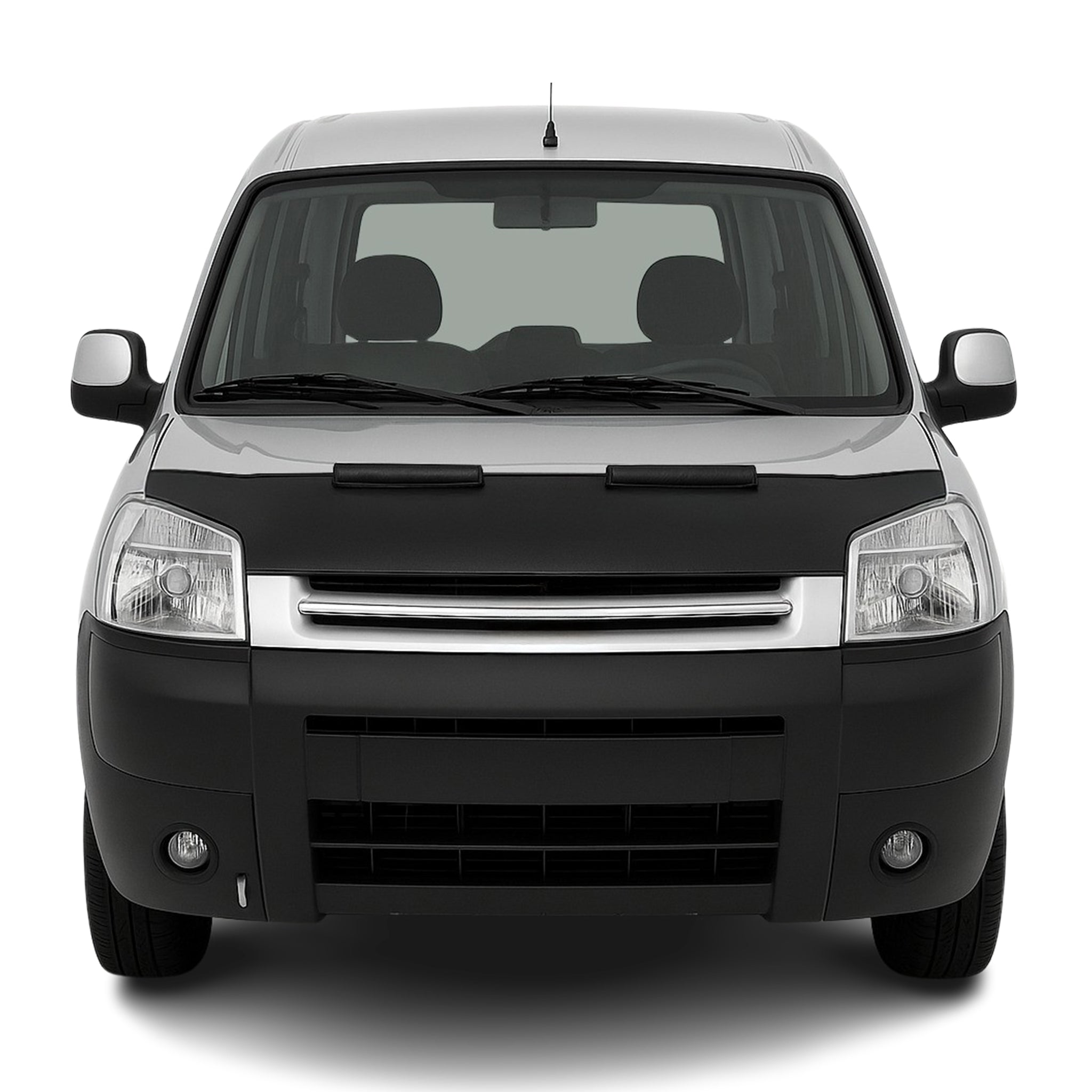 Haubenbra Steinschlagschutz für Peugeot Partner Citroen Berlingo Schwarz Halb