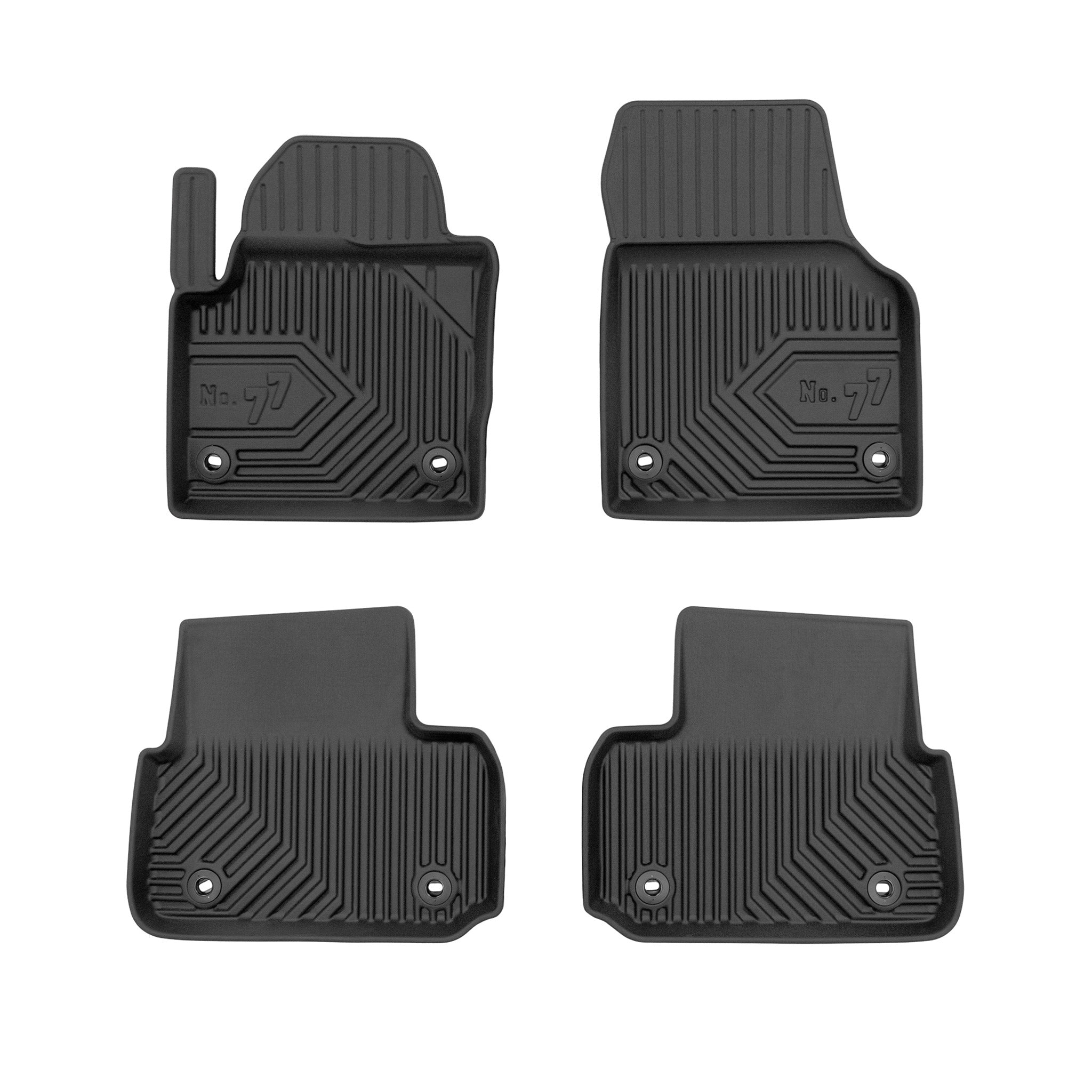 Fußmatten für Land Rover Discovery Sport 2014-2019 Pre-FL TPE Schwarz 3 tlg