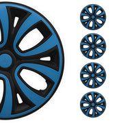 4x Radblenden Radzierblenden Radkappen für 14" Zoll Stahlfelgen Blau Schwarz