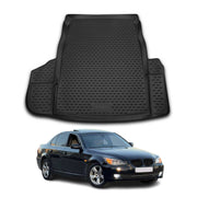 Kofferraummatte Kofferraumwanne für BMW 5er E60 2003-2010 Gummi TPE Schwarz