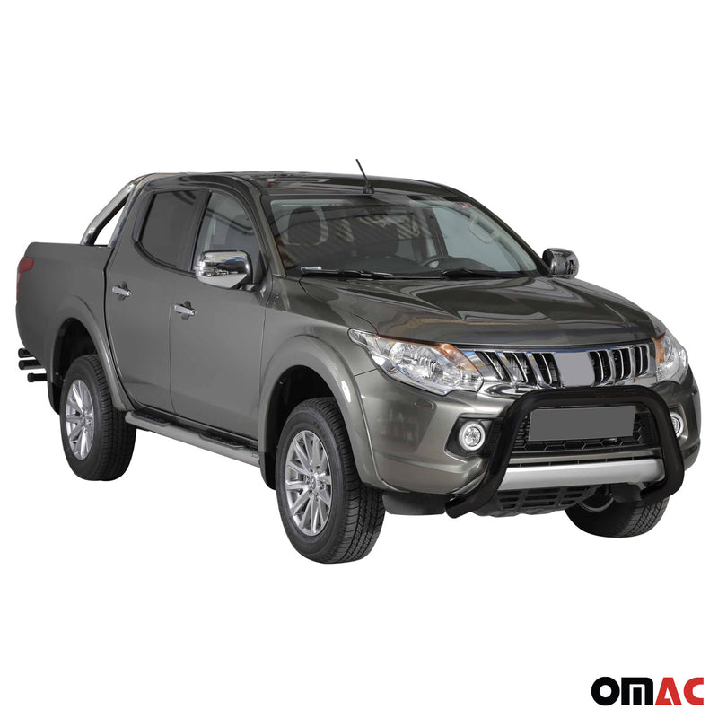 Frontbügel Frontschutzbügel für Mitsubishi L200 2015-2018 ø76mm Stahl Schwarz