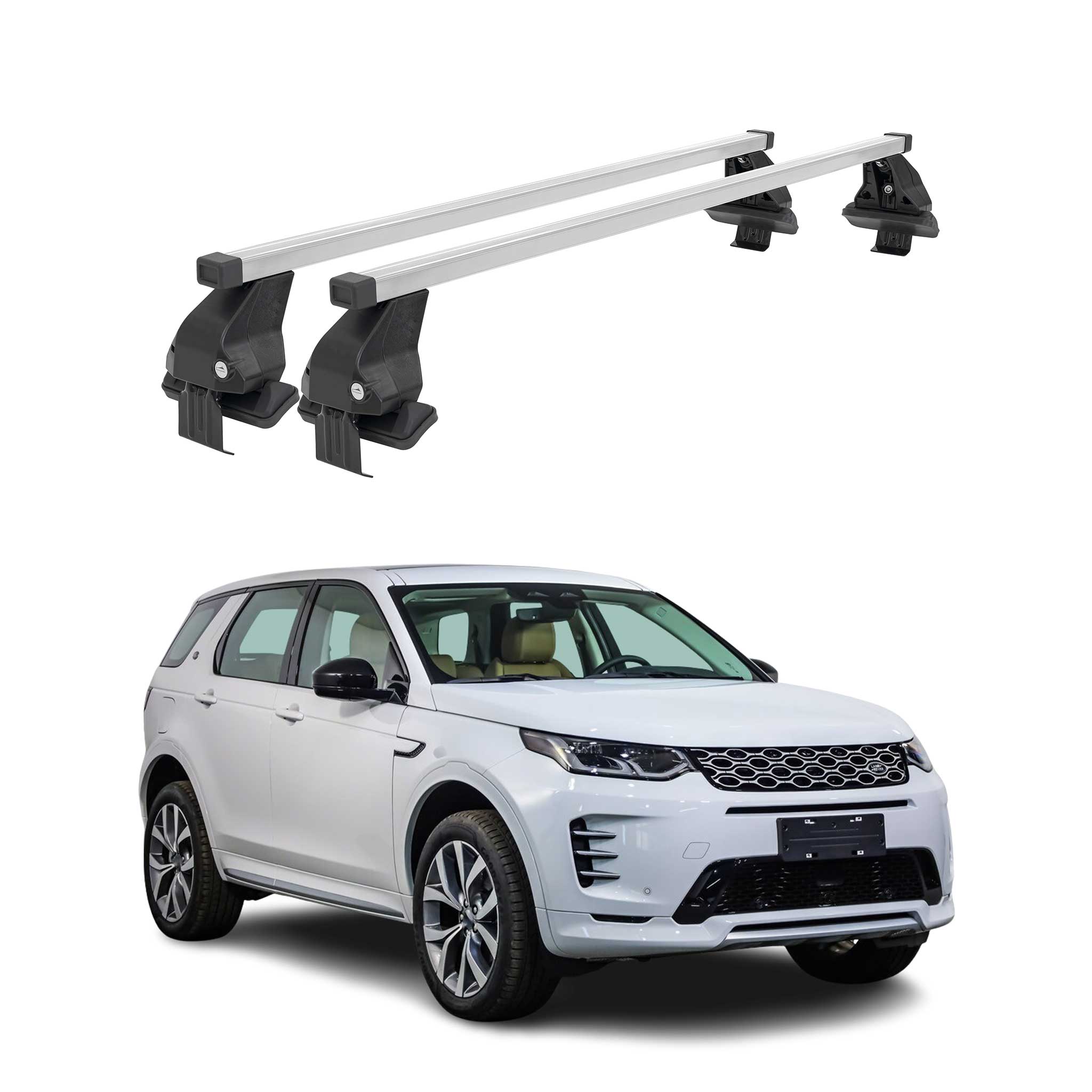 Menabo Dachträger für Land Rover Discovery Sport 2019-2026 50kg Stahl Silber 2x