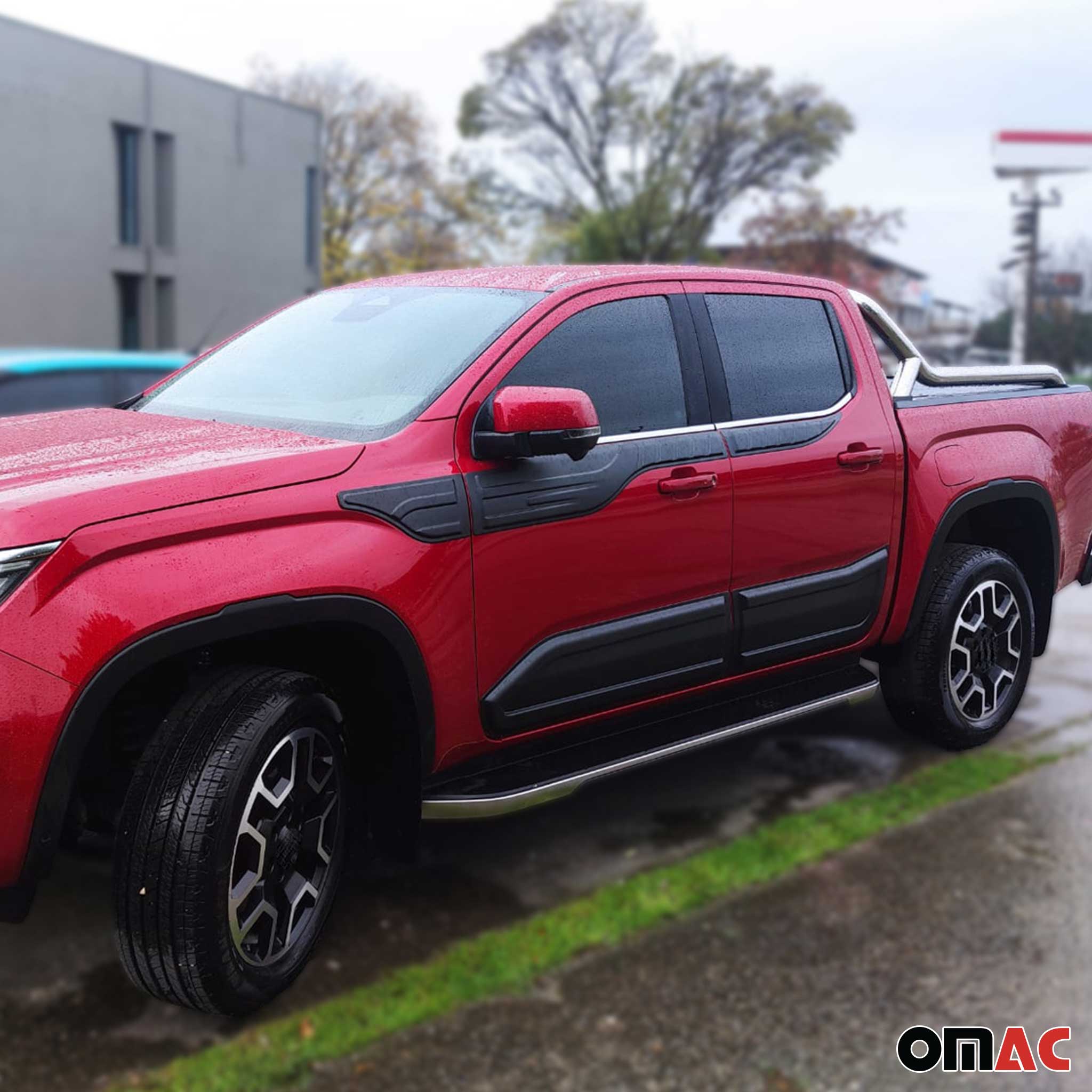 Türschutzleisten Karosserieverkleidung für VW Amarok II 2023-2026 Schwarz 4 tlg