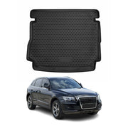 Kofferraummatte Kofferraumwanne für Audi Q5 8RB 2011-2017 Gummi TPE Schwarz