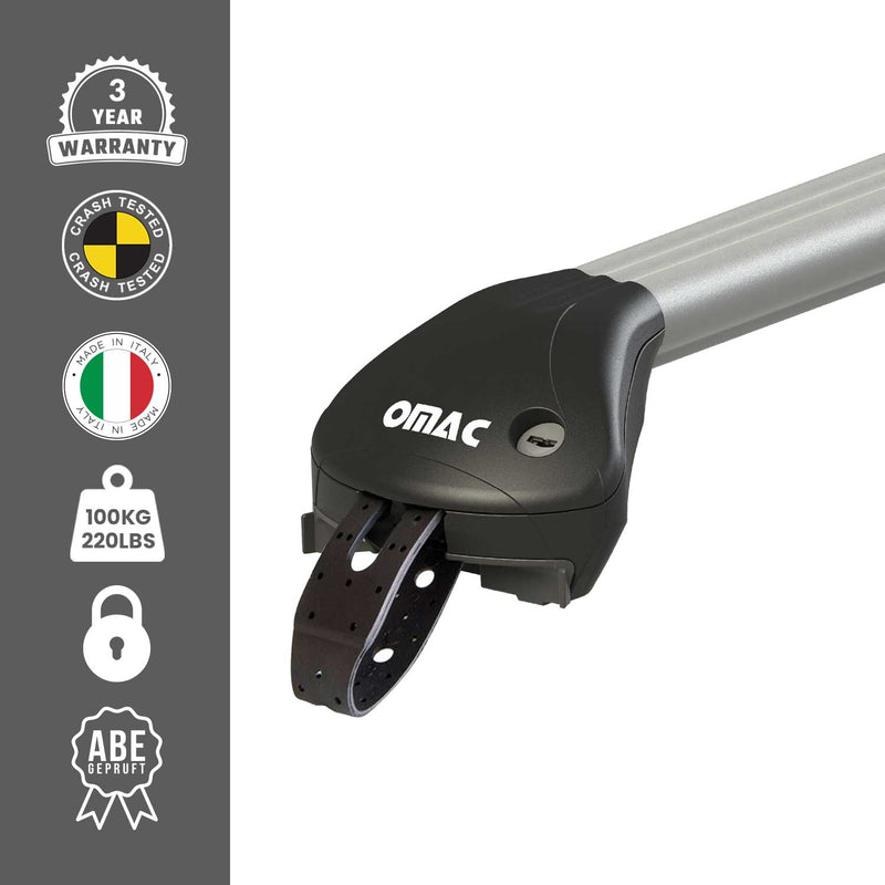Dachträger Grundträger für VW Up Cross 2013-2025 5 türig Alu Silber 2 tlg