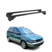 Dachträger für Mitsubishi Space Runner 1992-2002 Gepäckträger Alu Schwarz 2x