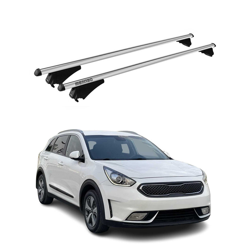 Menabo Dachträger Grundtäger für Kia Niro 2016-2022 75kg Aluminium Silber 2 tlg