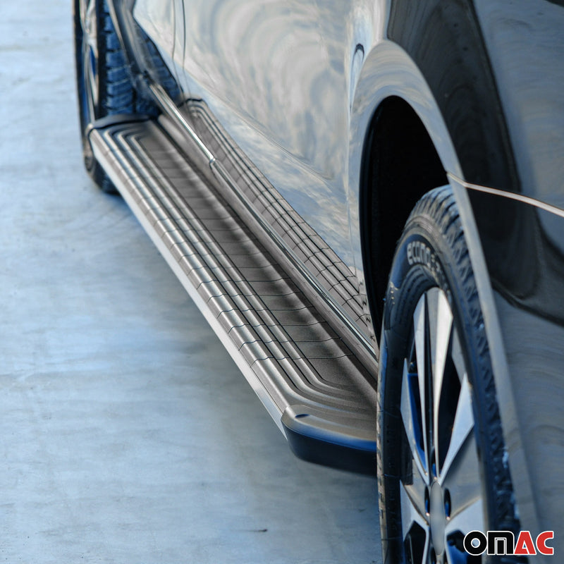 Trittbretter Seitenschweller für VW Touareg 2003-2010 Aluminium Schwarz Silber