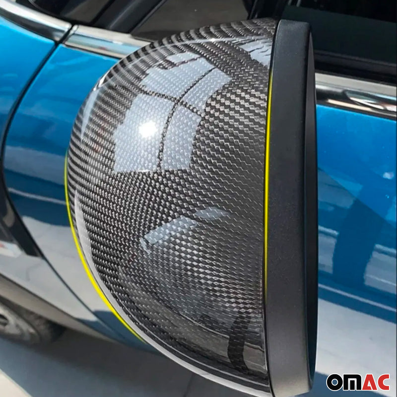 Spiegelkappen Spiegelabdeckung für Mini Cooper F56 2014-2025 RHD Kohlefaser
