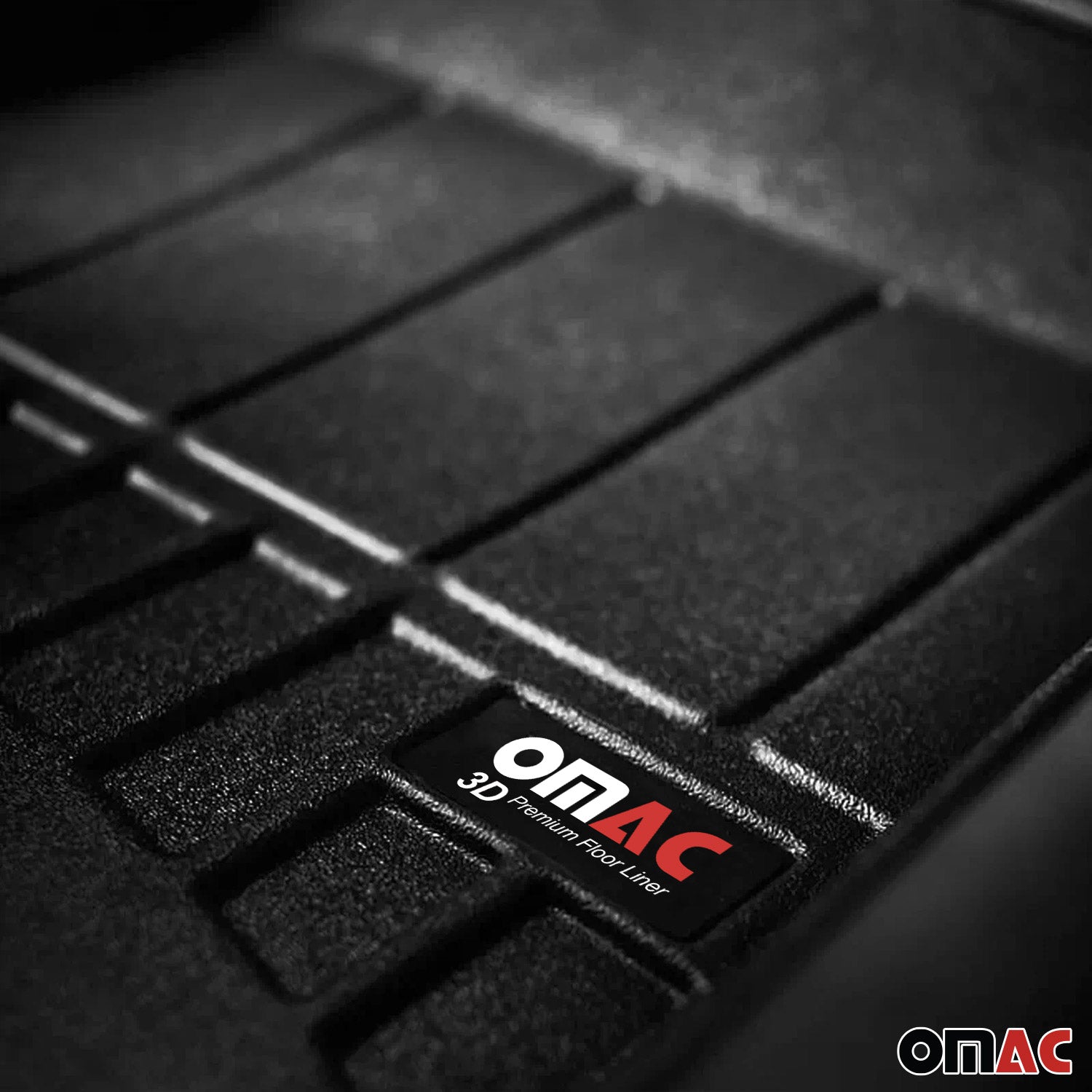 OMAC Gummi Fußmatten für Audi A8 D4 Lang version 2009-2017 Premium Gummi 4 tlg
