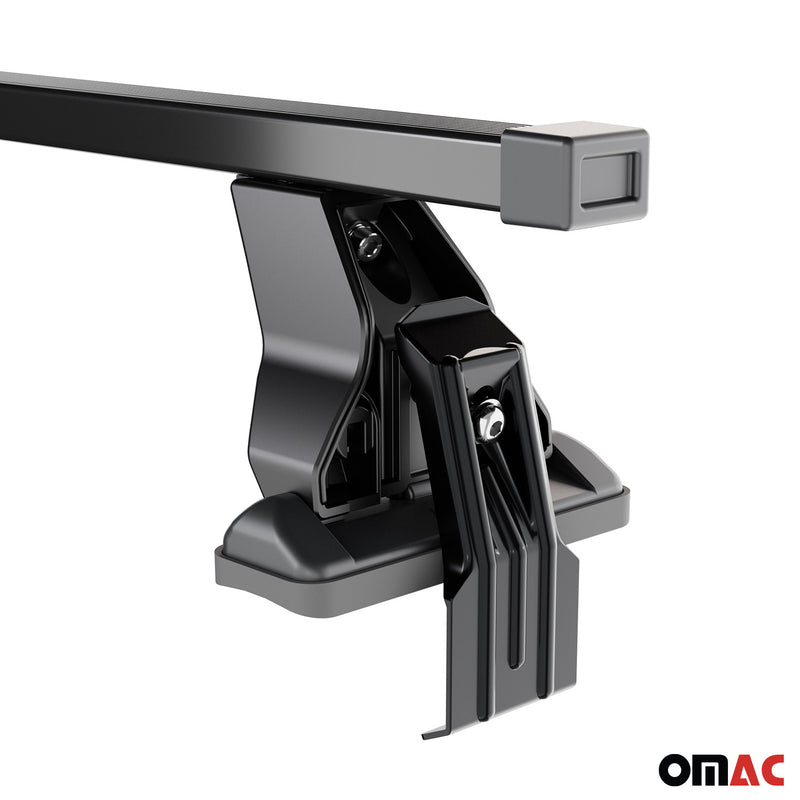 Menabo Stahl Dachträger Gepäckträger für Ford Mondeo mk5 2014-2022 Schwarz 2x