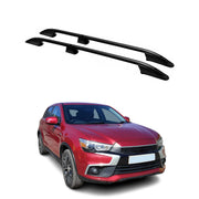 Dachreling Dachgepäckträger für Mitsubishi ASX 2010-2023 Aluminium Schwarz 2tlg