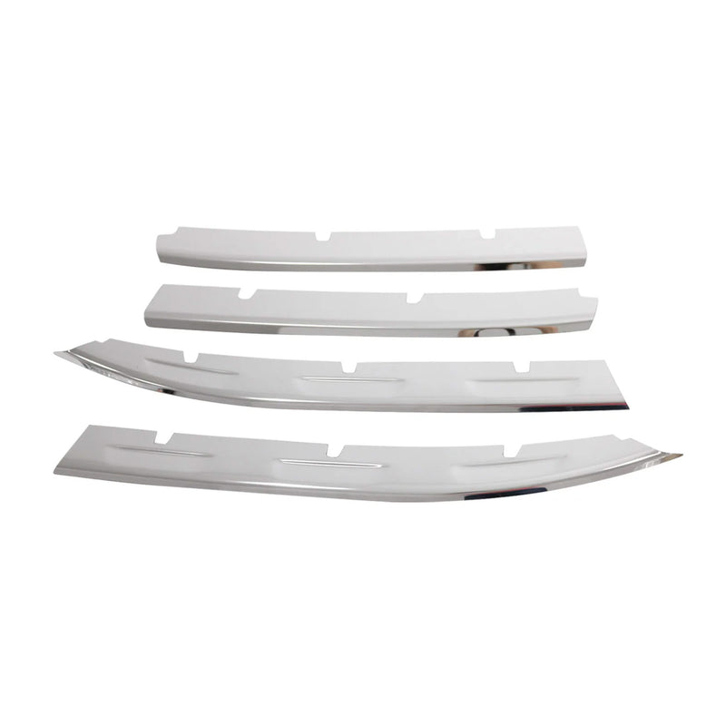Kühlergrill Leisten Grillleisten für VW Tiguan 2020-2024 Edelstahl Silber 4tlg