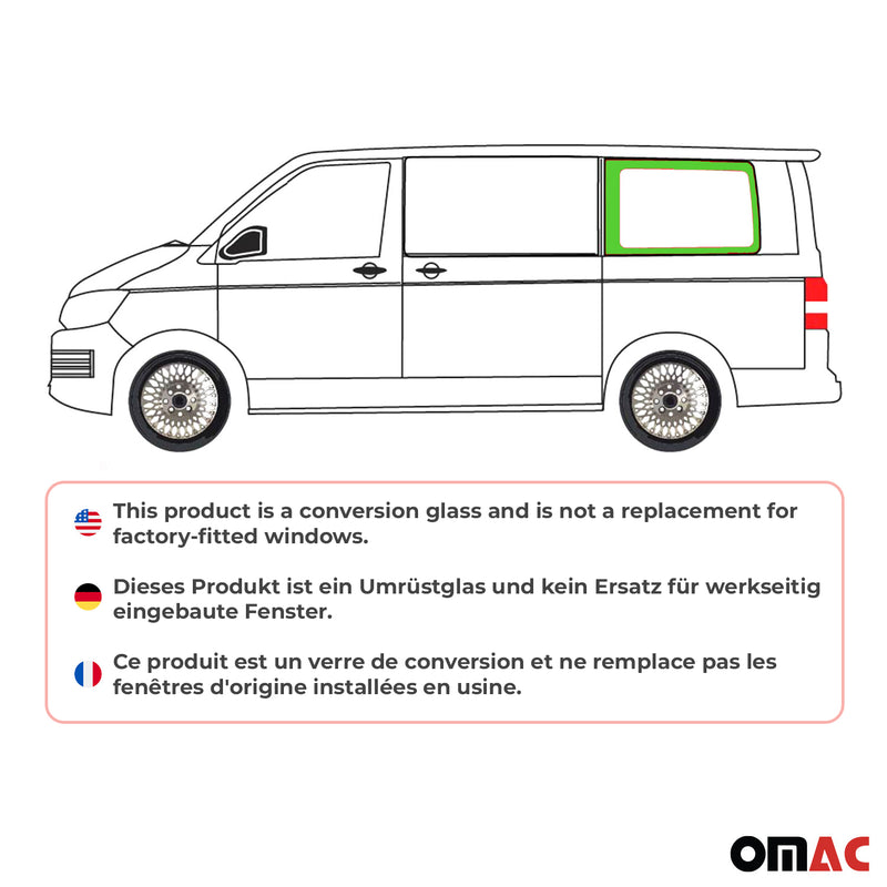 Seitenfenster Auto Seitenscheibe für VW T6 T6.1 2015-24 Links Schwarz L1 Kurzer