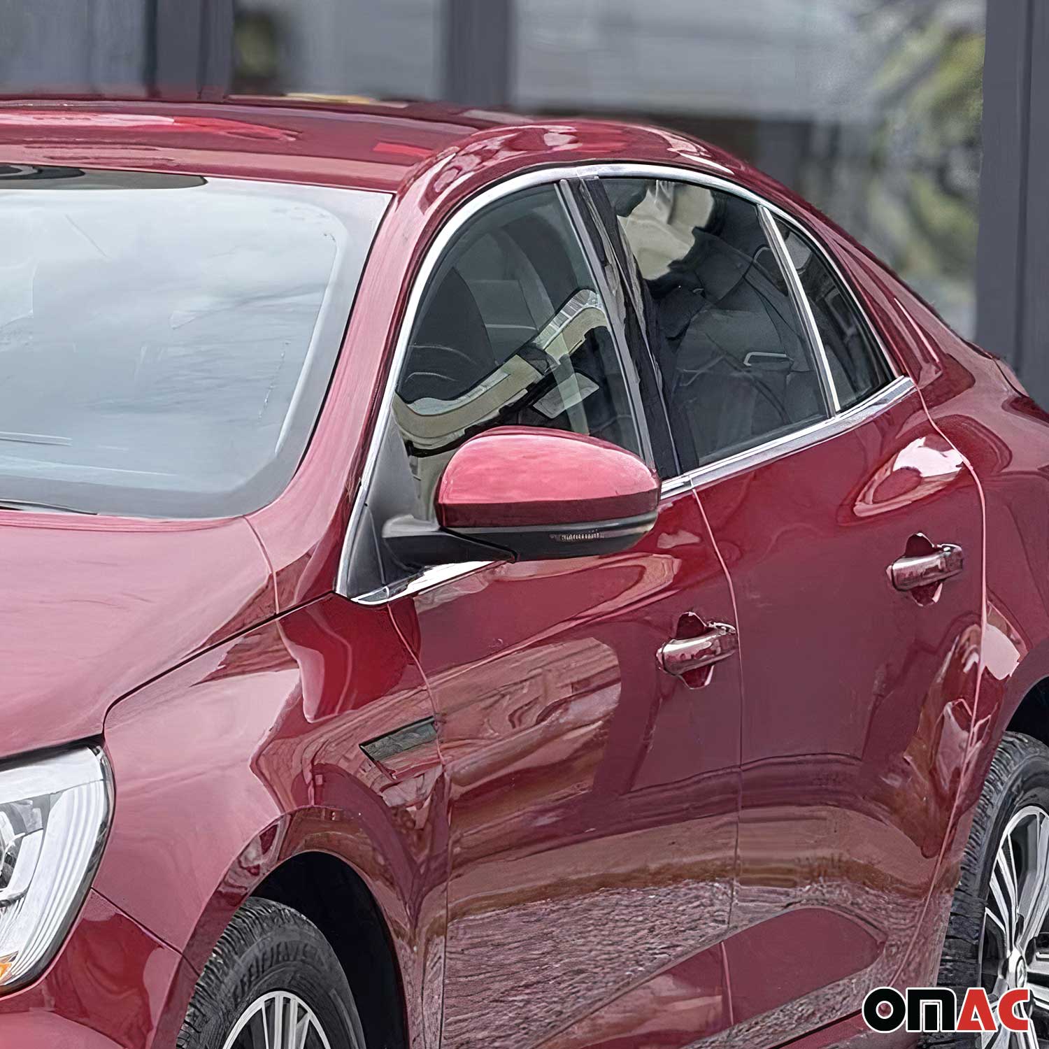Fensterleisten Zierleisten für Renault Megane Limo 2016-2022 Edelstahl Chrom 12x