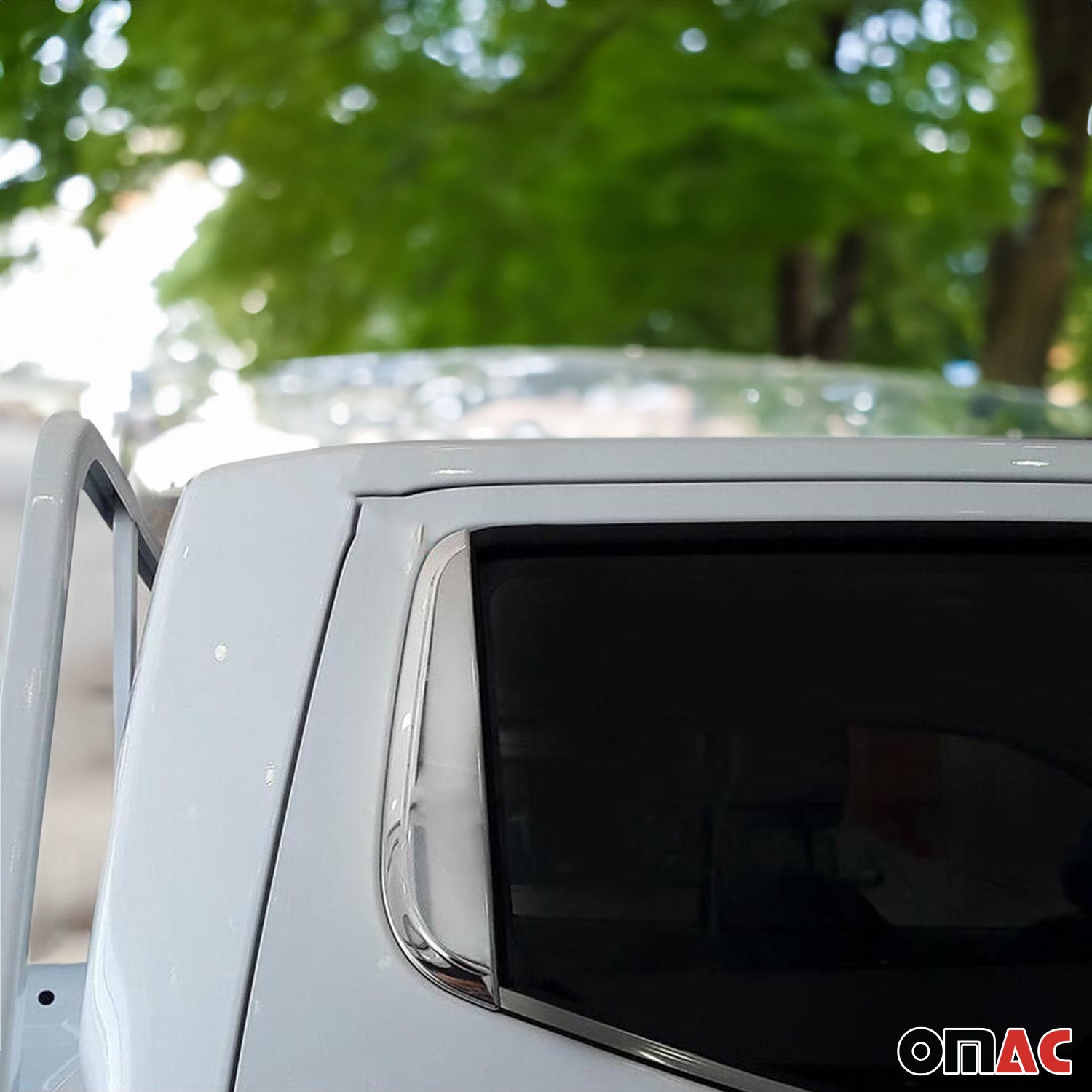 B-Säule Türsäulen Verkleidung für Nissan Navara 2015-2020 Edelstahl Chrom 2tlg