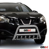 Frontbügel Frontschutzbügel für Nissan Qashqai +2 2010-2013 ABE Schutz Silber