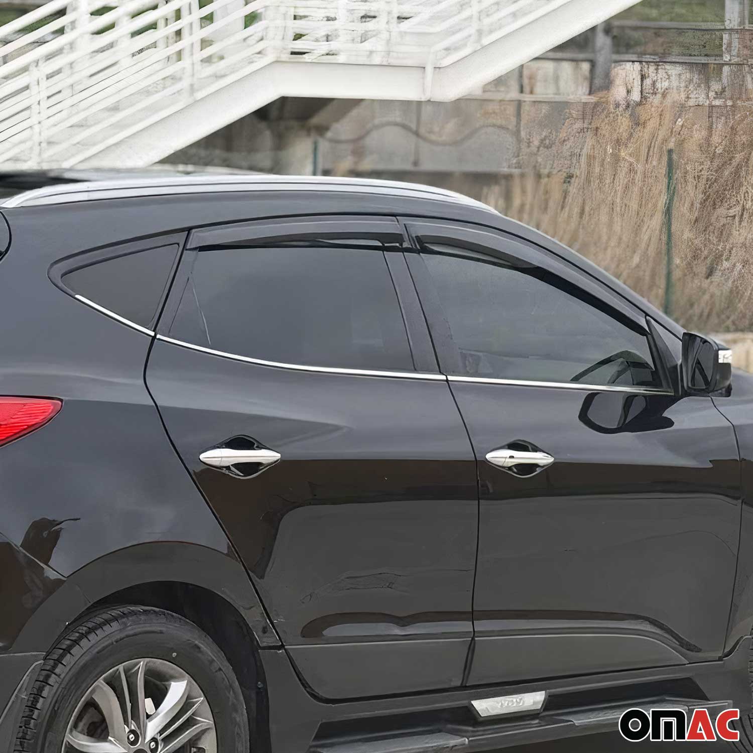 Fensterleisten Zierleisten für Hyundai ix35 2010-2015 Edelstahl Chrom 6tlg