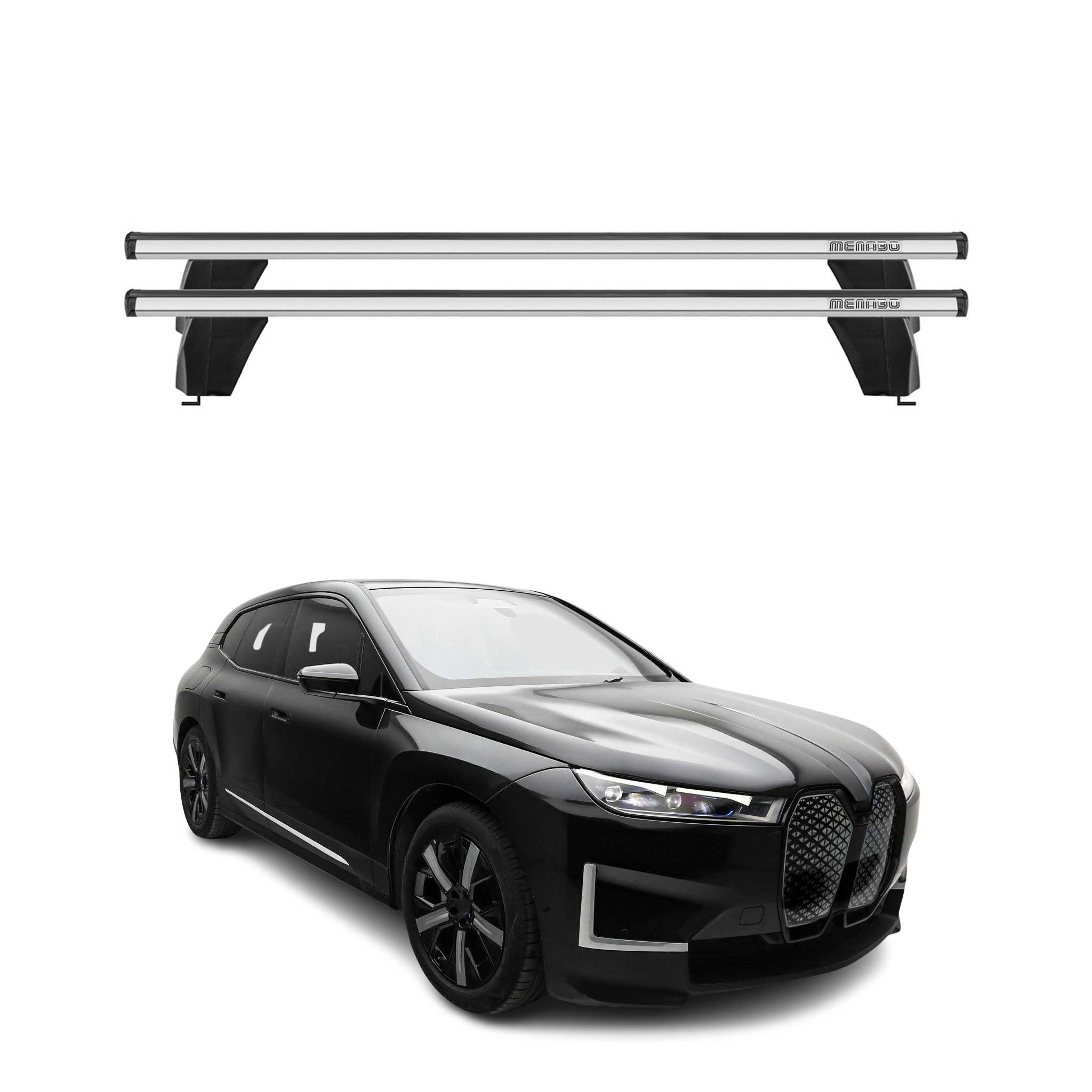 Menabo Dachträger Grundtäger für BMW 5er G60 2024-2026 50kg Aluminium Silber 2x
