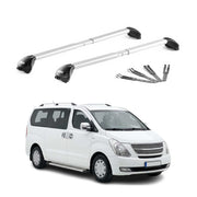 Dachträger Grundtäger für Hyundai H-1 2008-2021 100kg Aluminium Grau 2x ABE