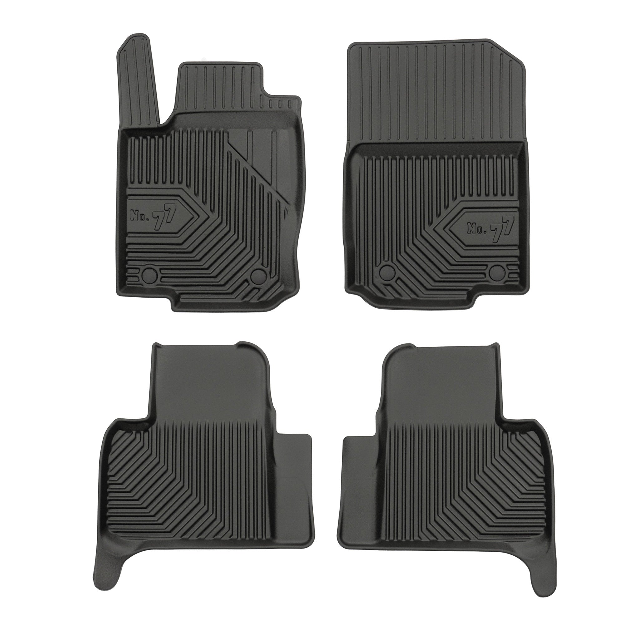 Fußmatten Gummimatten für Mercedes-Benz ML W166 2011-2015 TPE Schwarz 4 tlg