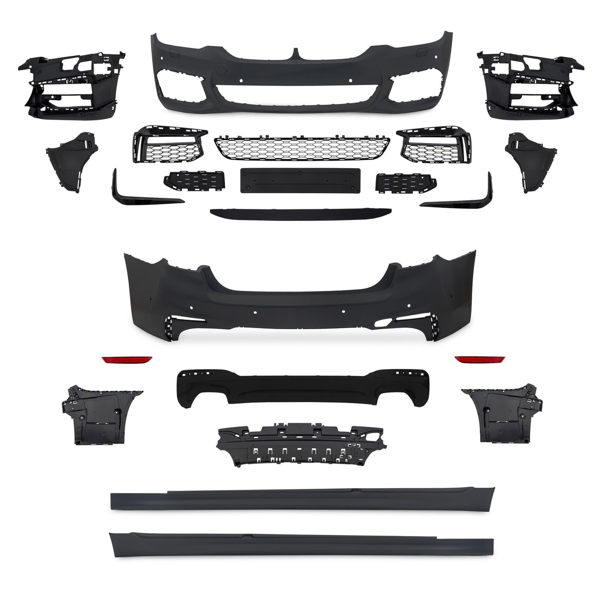JOM Stoßstangen Kit & Seitenschweller für BMW 5er G30 2017-2020 Sport-Design PDC SRA