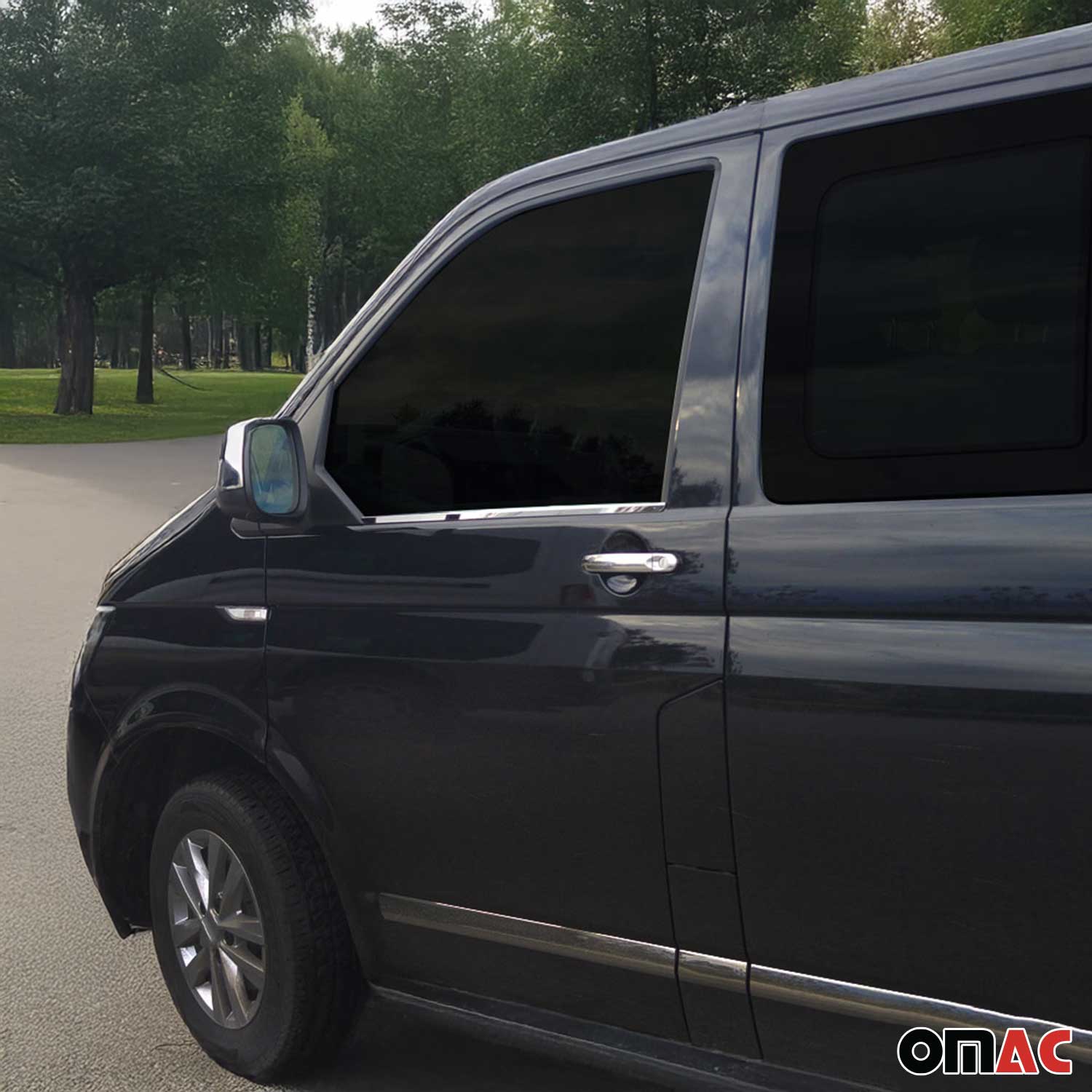 Fensterleisten Zierleisten für VW Transporter T5 Multivan Caravelle Edelstahl 2x