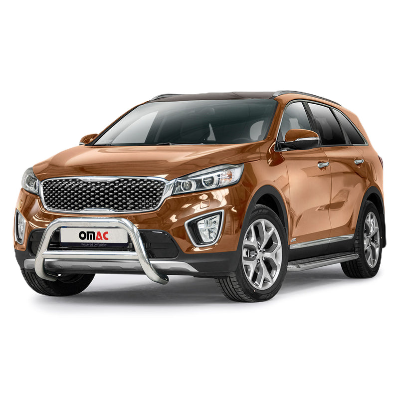 Frontbügel Schutz Frontschutzbügel für Kia Sorento 2015-2018 Stahl ABE Silber