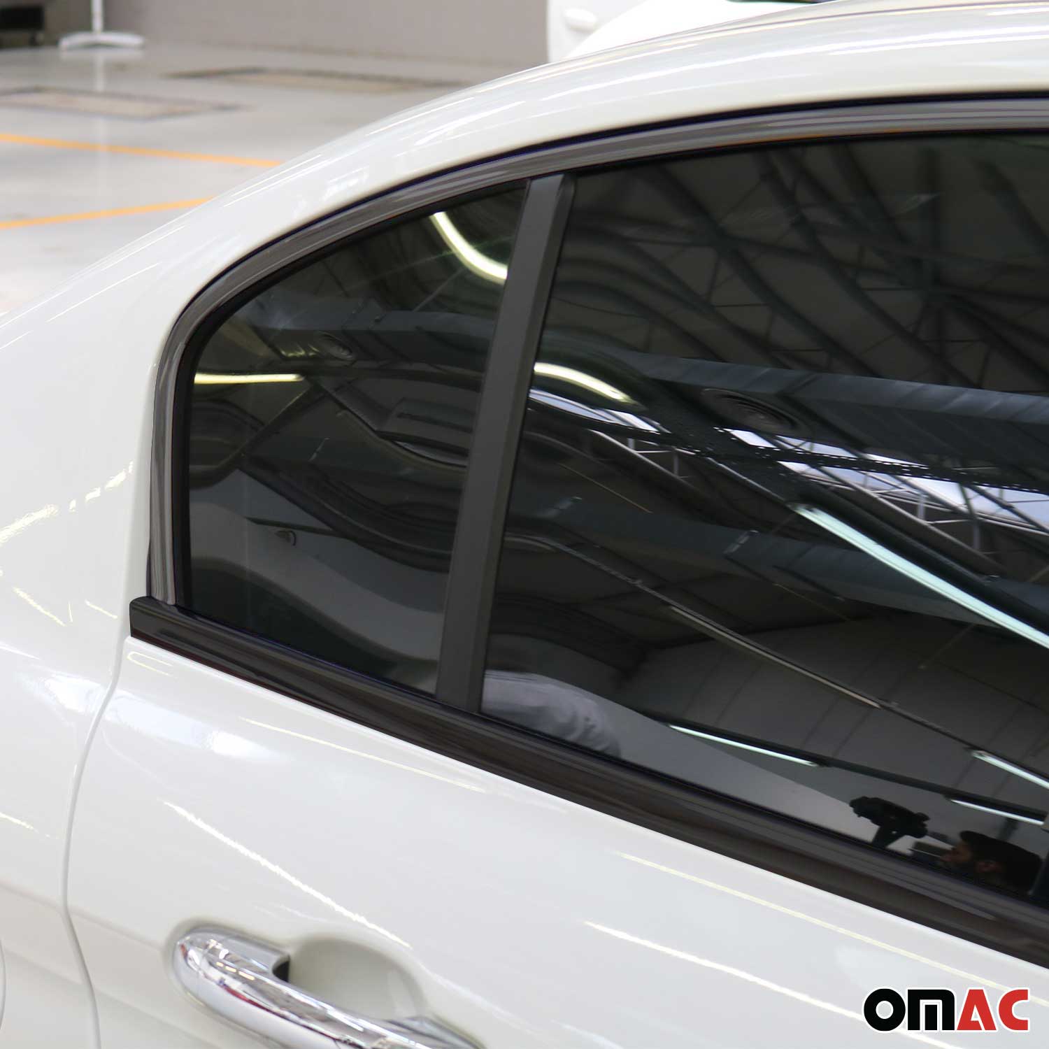 Fensterleisten Zierleisten für Fiat Tipo Limo 2015-2026 Edelstahl Dunkel 4tlg