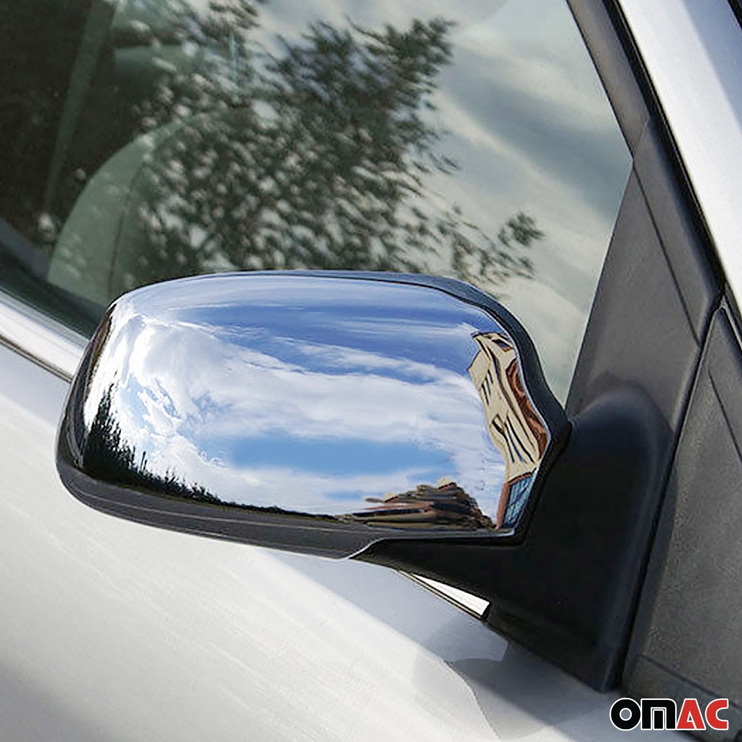 Spiegelkappen für Ford Focus C-MAX Focus mk2 Mondeo mk3 Chrom ABS Silber