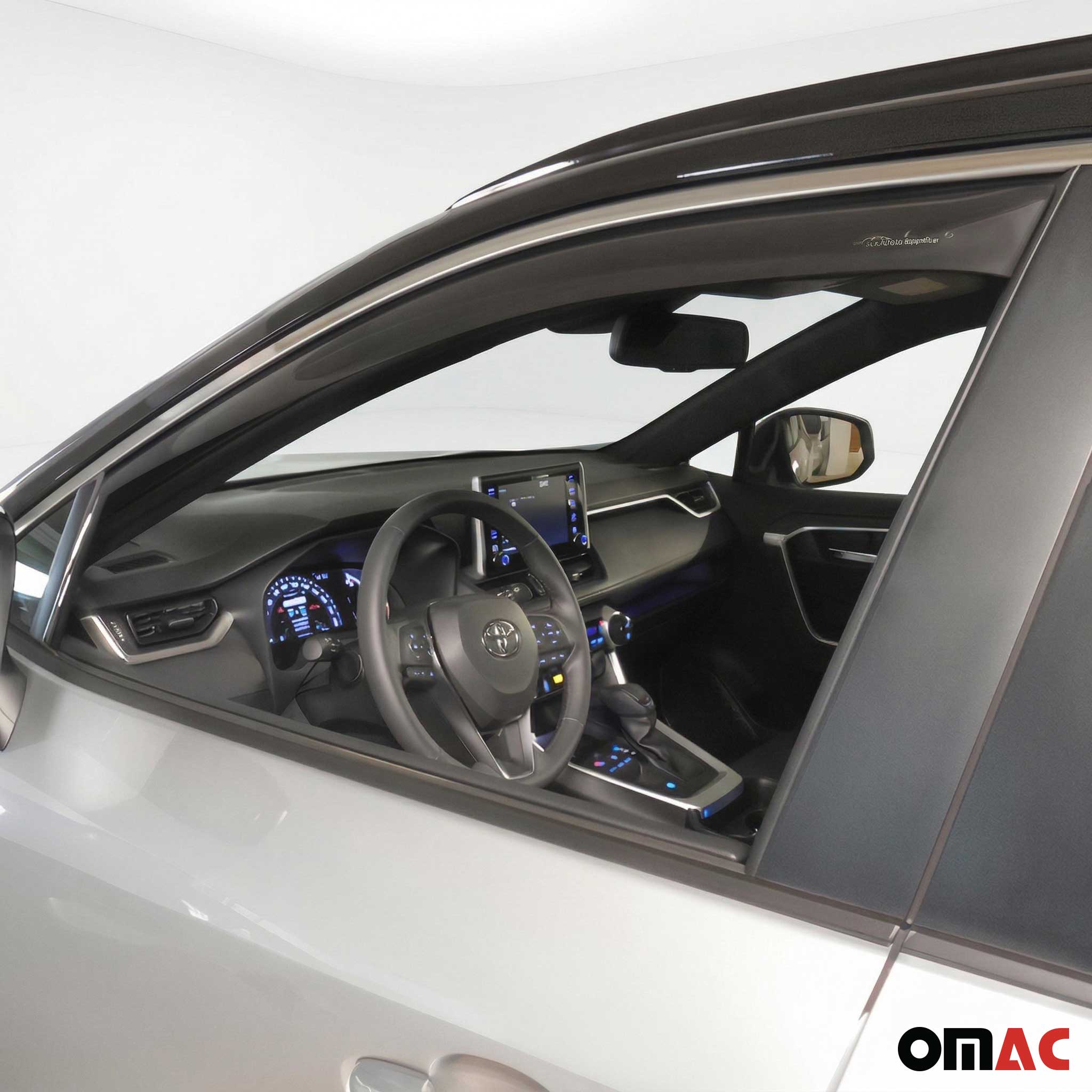 Windabweiser Regenabweiser für Toyota RAV4 2019-2025 Dunkel Acryl 4tlg