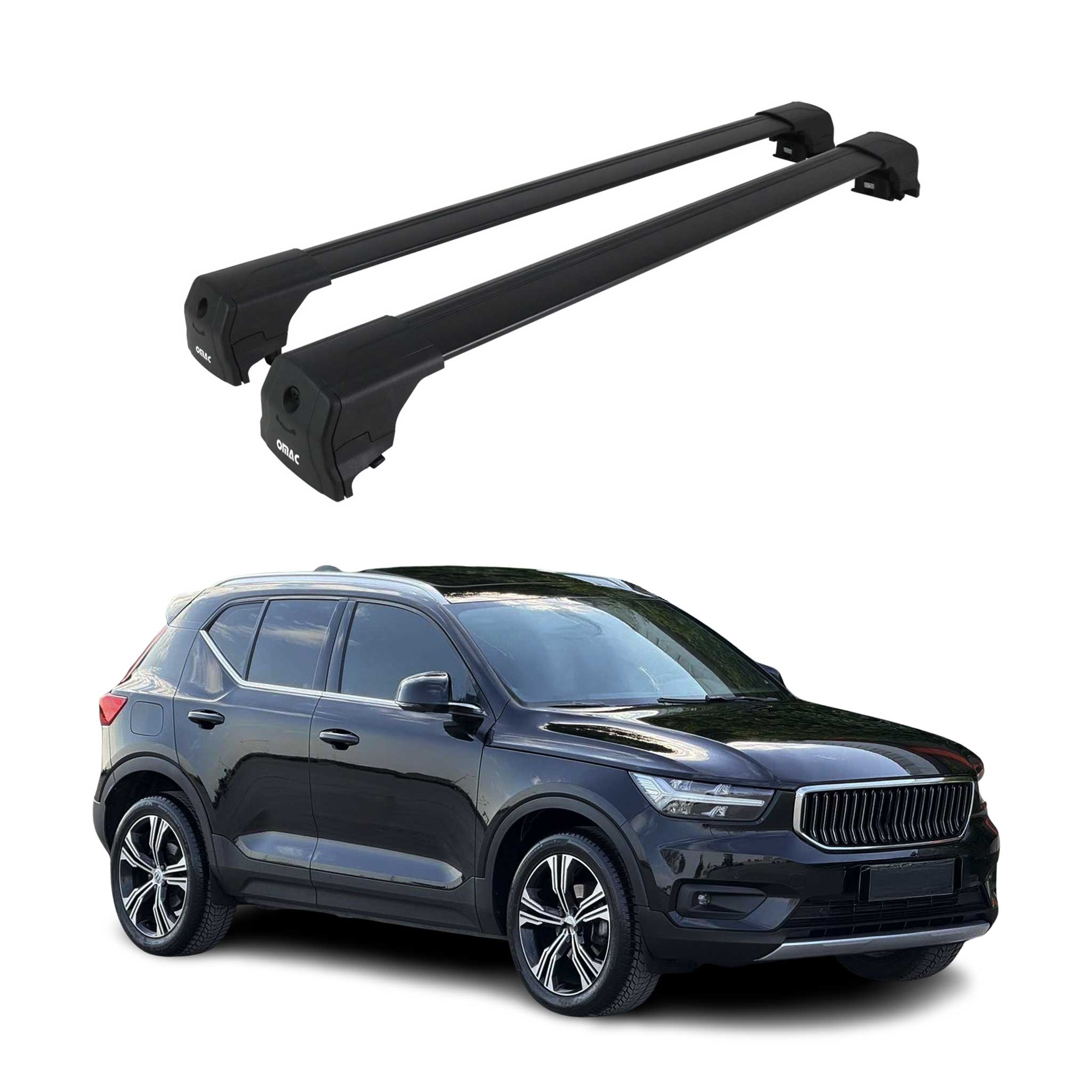 Dachträger Gepäckträger für Volvo Xc40 2018-2026 ABE Grundträger Alu Schwarz