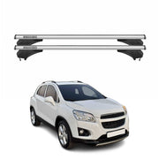 Menabo Dachträger Grundtäger für Chevrolet Trax 2013-2017 Aluminium Silber 2 tlg