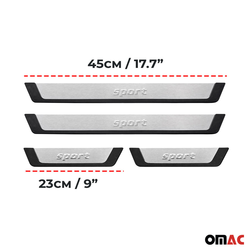 Einstiegsleisten Schweller Sport für Opel Astra G 1998-2009 Chrom Gebürstet 4x