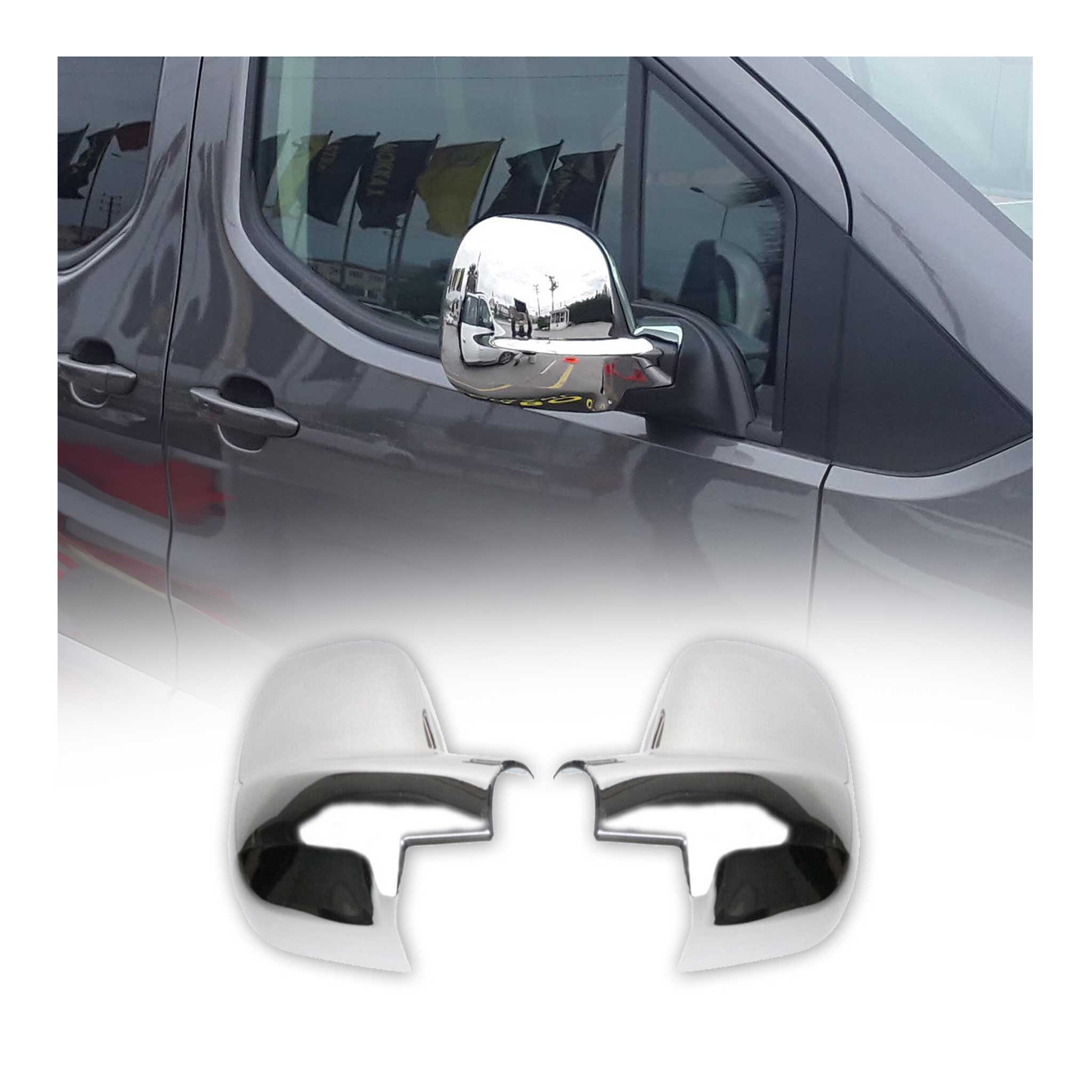 Spiegelkappen Spiegelabdeckung für Opel Zafira Life 2019-2026 Chrom ABS Silber