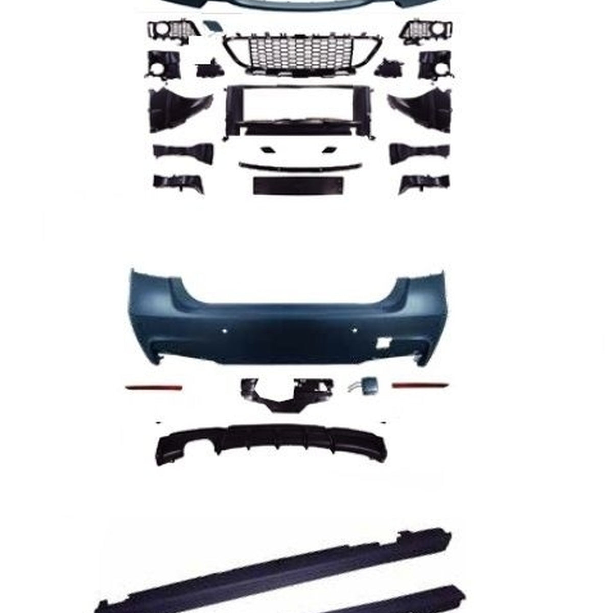 JOM Stoßstangen Kit & Seitenschweller für BMW F30 3er Sport-Design PDC SRA