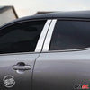 B-Säule Türsäulen Verkleidung für Fiat Fullback 2016-2021 Edelstahl Silber 4tlg
