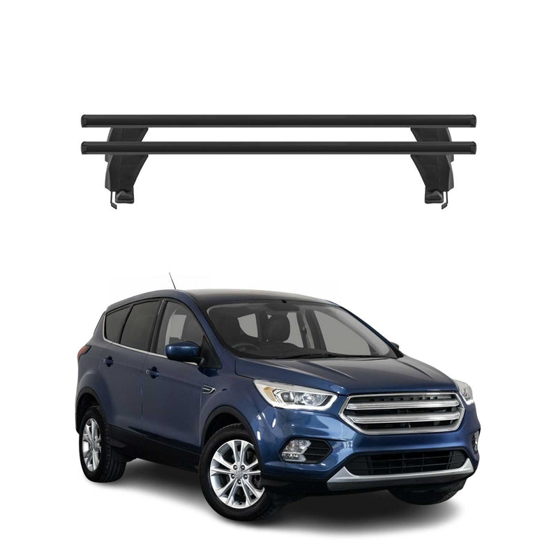 Menabo Dachträger Grundtäger für Ford Escape C520 2013-2019 50kg Alu Schwarz 2x